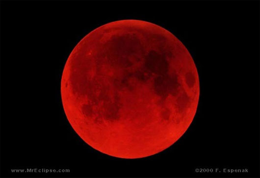 Picture 1 of The 'Blood Moon' event takes place next week