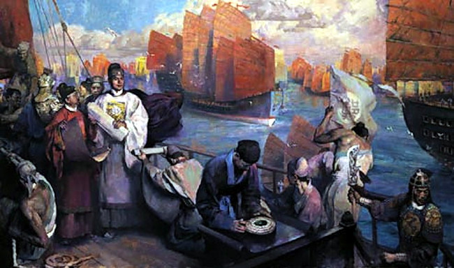 Picture 3 of The Chinese eunuchs command a fleet of three hundred thousand people traveling around the world