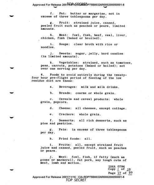 Picture 3 of The CIA instructs how to fly 10 hours of continuous flight without bothering to go to the bathroom