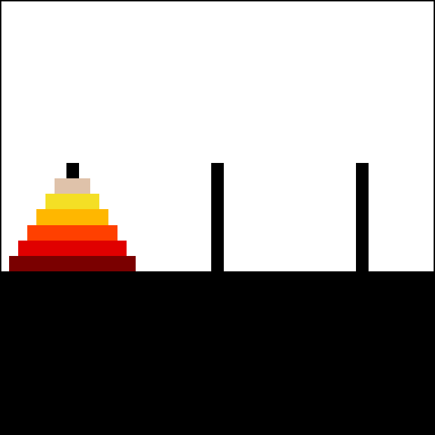Picture 4 of The classic 'Hanoi Tower' puzzle is famous and only smart people can solve it