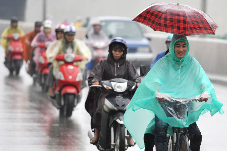 Picture 1 of The cold air was close to the northern and northern border, turning rain