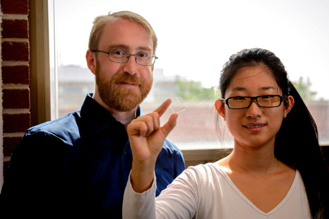 Picture 2 of The development of invisible solar cells