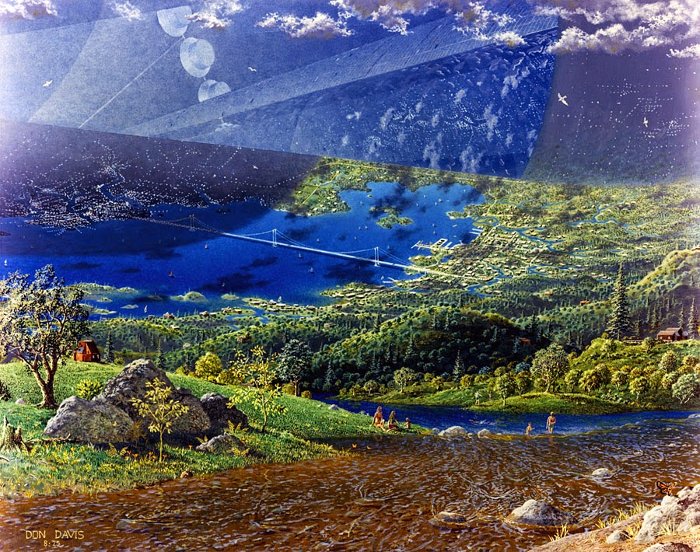 Picture 11 of The dreamlike space colonies replaced Earth
