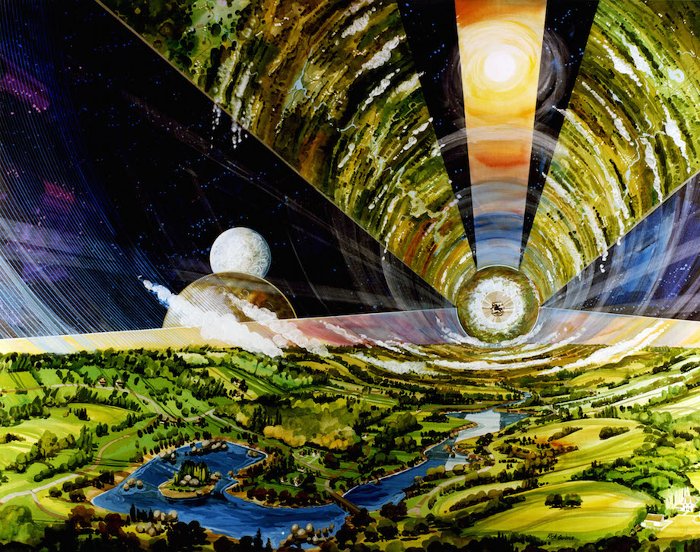 Picture 13 of The dreamlike space colonies replaced Earth