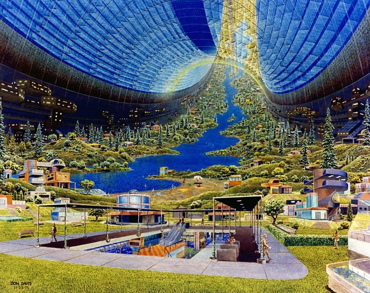 Picture 3 of The dreamlike space colonies replaced Earth