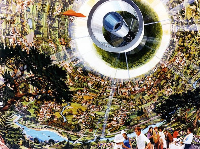 Picture 7 of The dreamlike space colonies replaced Earth