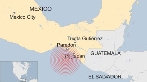 Picture 2 of The earthquake is 8.1 magnitude causing tsunami off Mexico