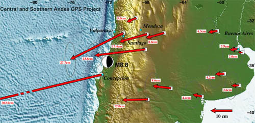 Picture 1 of The earthquake made Chile separate from America