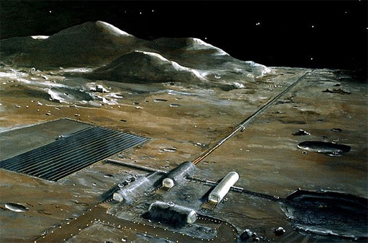 Picture 1 of The Earth's Moon is a giant platinum storehouse?