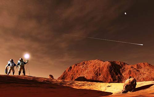 Picture 2 of The end of the flight to Mars