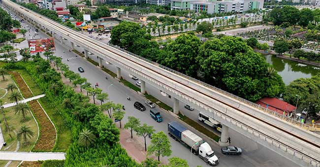 Picture 11 of The entire metro route 33,000 billion when 99% of the upper part is completed