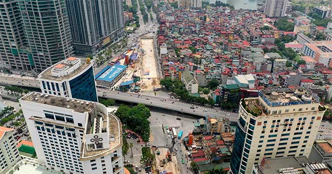 Picture 16 of The entire metro route 33,000 billion when 99% of the upper part is completed