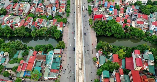 Picture 7 of The entire metro route 33,000 billion when 99% of the upper part is completed