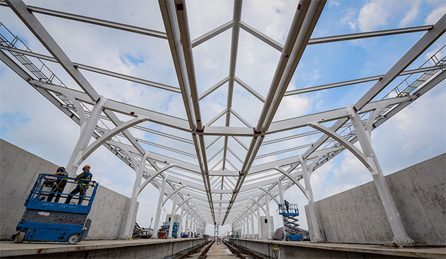 Picture 9 of The entire metro route 33,000 billion when 99% of the upper part is completed
