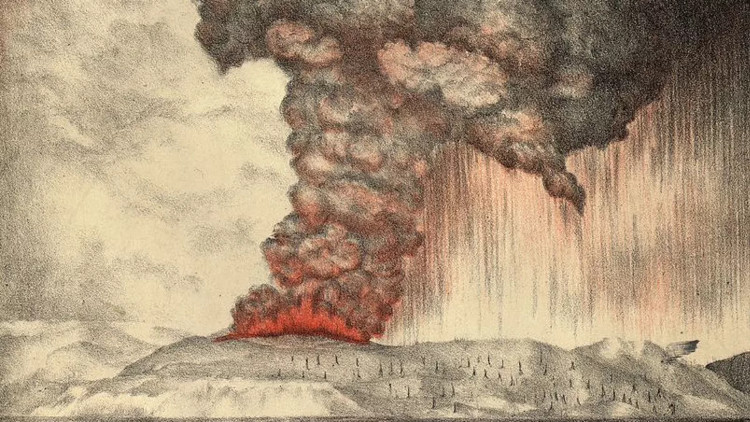 Picture 1 of The eruption was 10,000 times more powerful than the atomic bomb