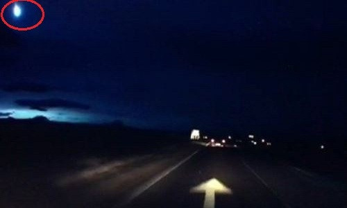Picture 1 of The fire bridge glows in Scotland night sky