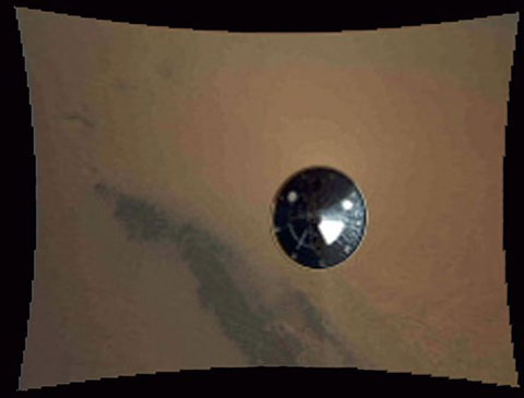 Picture 1 of The first color image from Mars