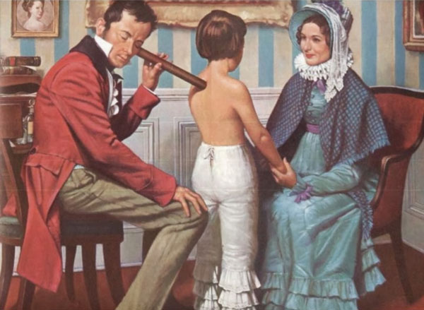 Picture 2 of The first doctor created the legendary stethoscope for medical practice