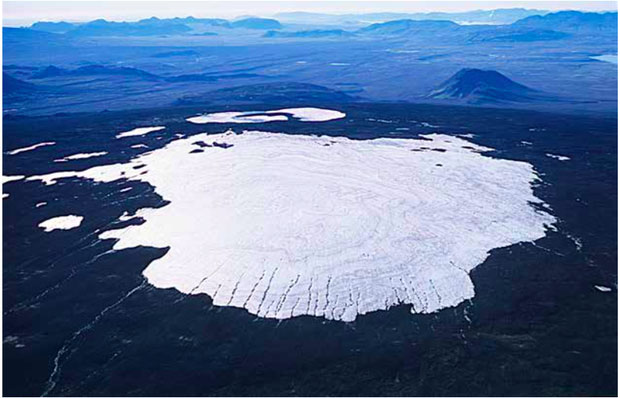 Picture 1 of The first glacier in the world officially 'died' in the era of climate change