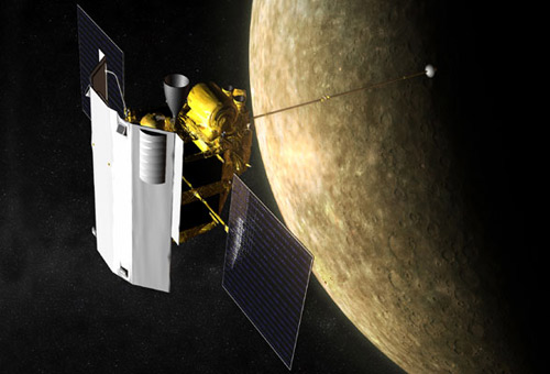 Picture 1 of The first time the spacecraft flew around Mercury