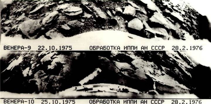 Picture 1 of The first Venusian surface images from the Venera historical journey