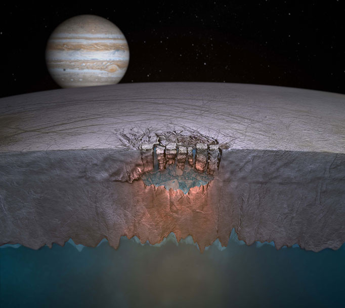 Picture 2 of The fountain of 200,000m high on Jupiter's Moon