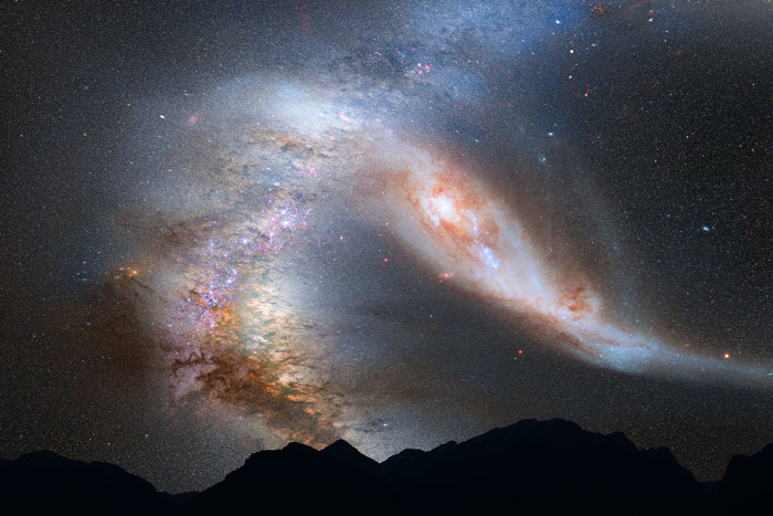 Picture 1 of The galaxy rushes towards Earth at a speed of 400,000 km / h