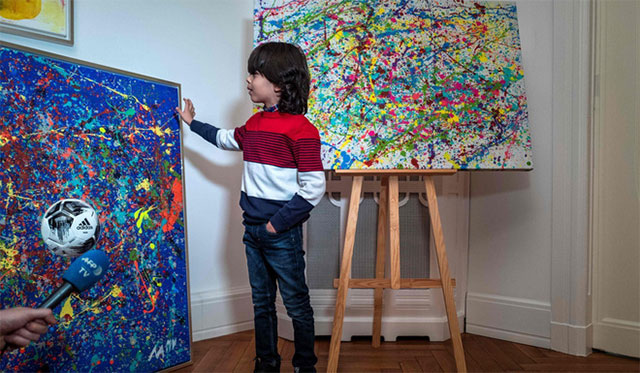The German child Picasso caused a 'storm' in the art world even at just 7 years old images 2