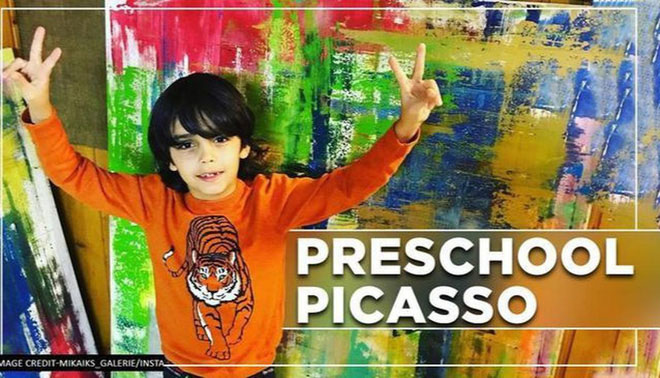 The German child Picasso caused a 'storm' in the art world even at just 7 years old images 4