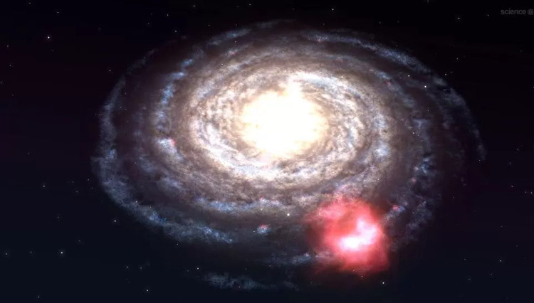 Picture 1 of The giant ball of air rushes into the Milky Way