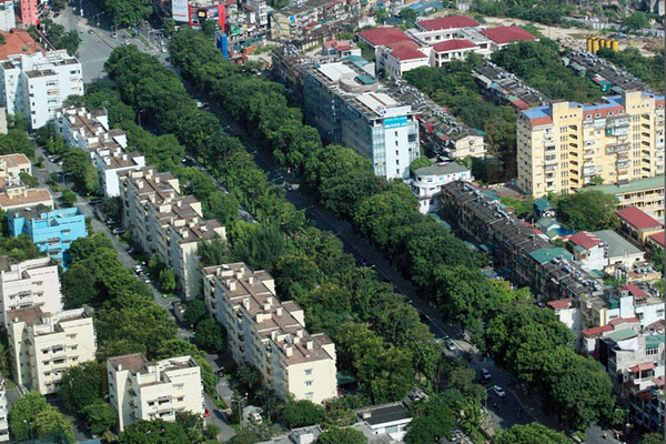 Picture 2 of The green areas of Hanoi viewed from above