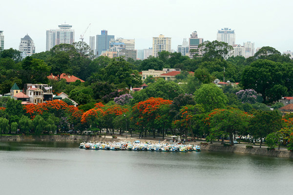 Picture 3 of The green areas of Hanoi viewed from above