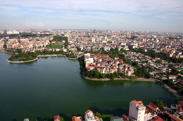Picture 5 of The green areas of Hanoi viewed from above