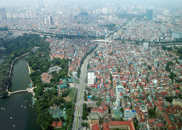 Picture 8 of The green areas of Hanoi viewed from above