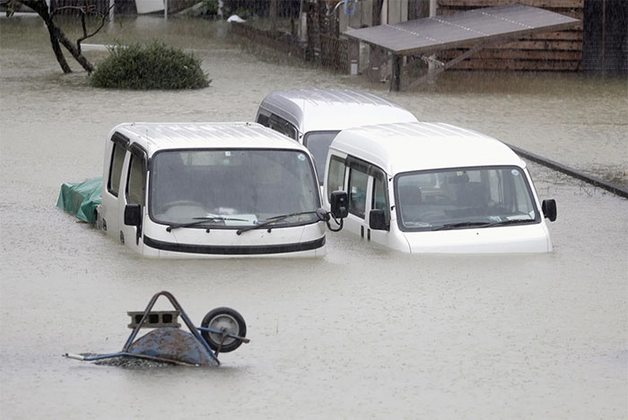 Picture 1 of The horrific image when the super typhoon Hagibis ripped up the house, causing many people to die