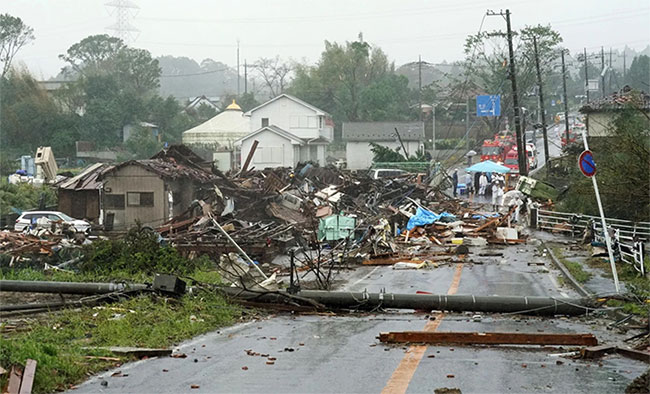 Picture 2 of The horrific image when the super typhoon Hagibis ripped up the house, causing many people to die