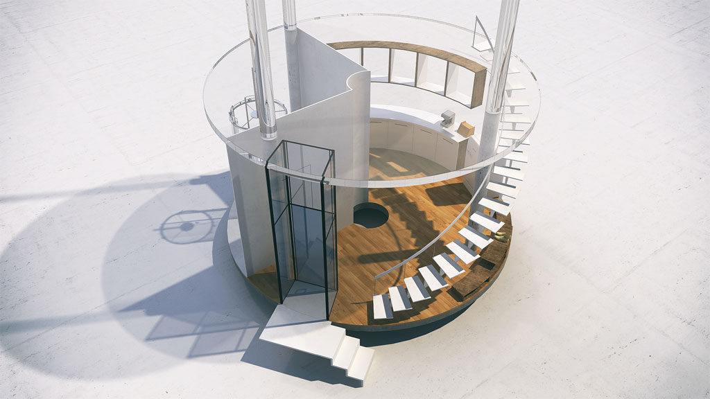 Picture 8 of The house is transparent throughout the forest