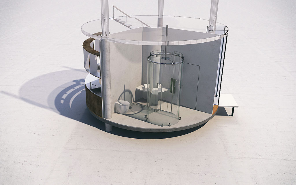Picture 9 of The house is transparent throughout the forest