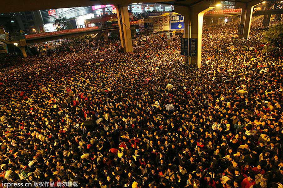 Picture 8 of The huge immigration came home to celebrate New Year in China