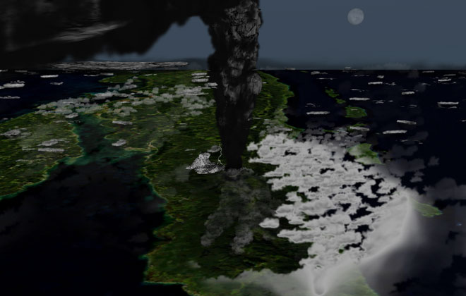 Picture 1 of The hypothesis of the Toba volcanic eruption almost halted humanity