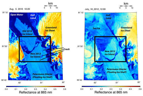 Picture 1 of The iceberg was torn from Greenland