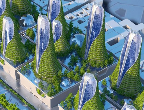 Picture 10 of The idea of ​​a modern, environmentally friendly Paris city in 2050