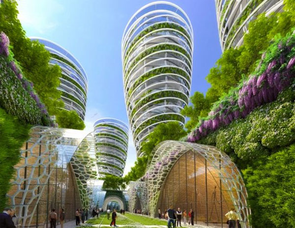 Picture 2 of The idea of ​​a modern, environmentally friendly Paris city in 2050