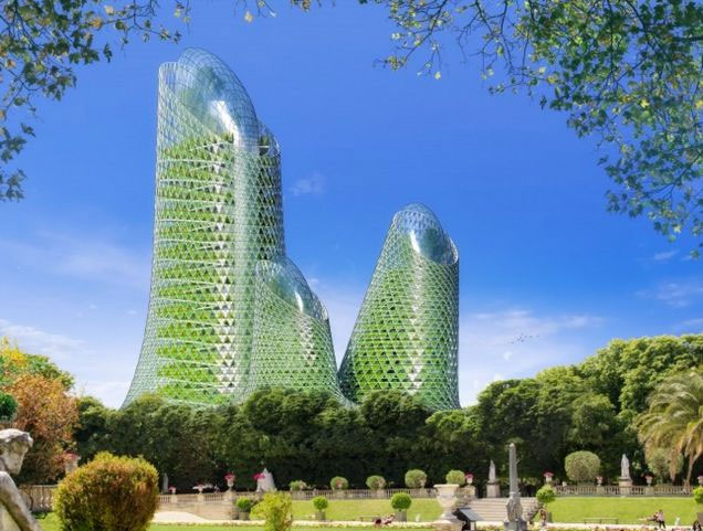 Picture 3 of The idea of ​​a modern, environmentally friendly Paris city in 2050
