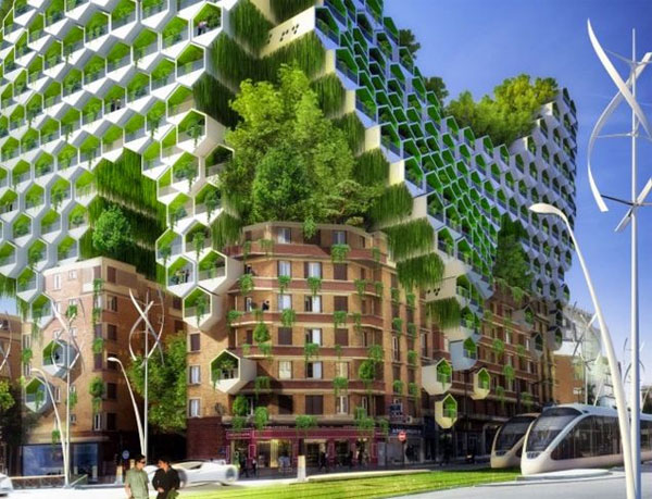Picture 6 of The idea of ​​a modern, environmentally friendly Paris city in 2050