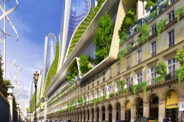 Picture 7 of The idea of ​​a modern, environmentally friendly Paris city in 2050