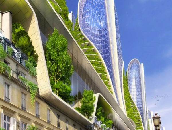 Picture 9 of The idea of ​​a modern, environmentally friendly Paris city in 2050