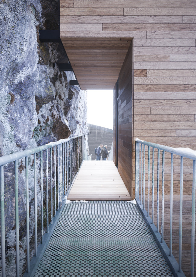 Picture 2 of The idea of ​​the house of a bird's nest hovering over a cliff