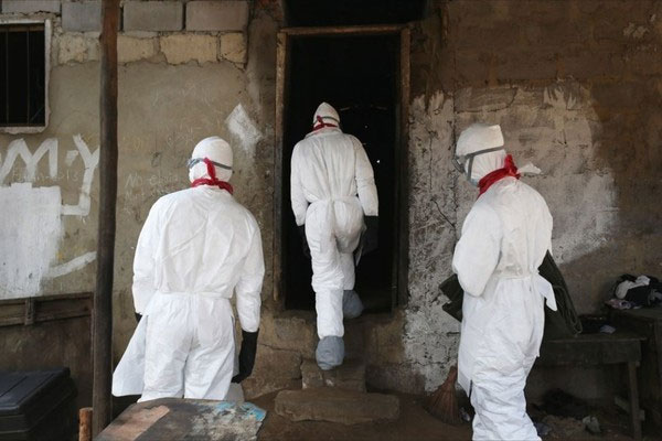 Picture 10 of The image demonstrates the difficulty of controlling Ebola virus