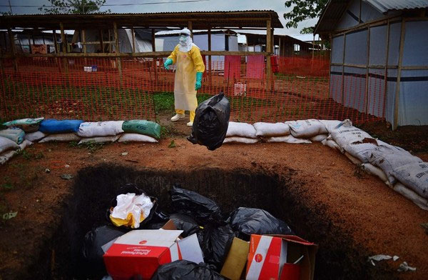 Picture 5 of The image demonstrates the difficulty of controlling Ebola virus
